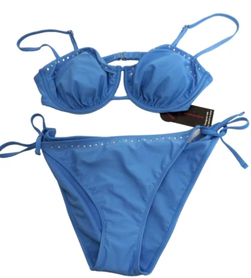 Traje de baño No Boundaries azul bling parte superior de bikini con aros: talla: XL (15-17) Foto 1 de 4