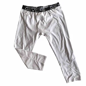 Devops Herren 3/4 Kompressionshose Tights Schicht sportlich Größe 2XL weiß Sport gebraucht, in einwandfreiem Zustand - Bild 1 von 7