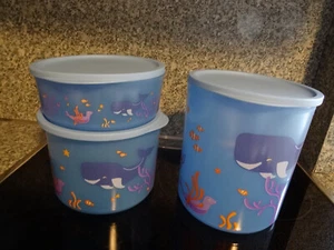 Tupperware Set 3 Teile Cubix Sealife Trio, neuwertig! - Bild 1 von 5
