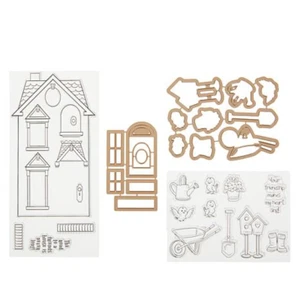 Art Impressions Holiday Mansion and Garden Stamps/Dies Set Bundle 671572 New - Picture 1 of 3