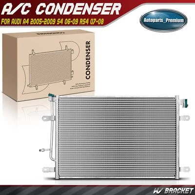 AC A/C Condenser for Audi A4 2005-2009 A4 Quattro 2005-2008 RS4 07-08 S4 06-09 - Image 1 of 4