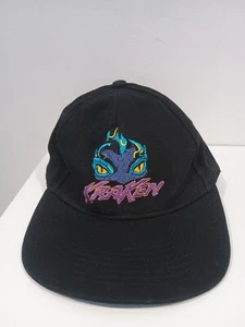 Vintage SeaWorld Parks KRAKEN Achterbahn schwarz Erwachsene Kappe Mütze verstellbar USA - Bild 1 von 7
