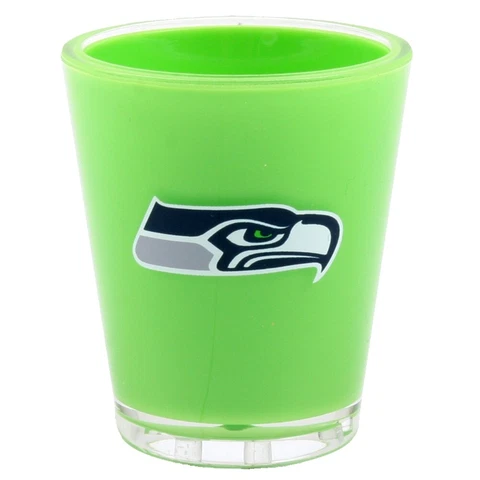 Seattle Seahawks Shot Glass - Neon Green Cover