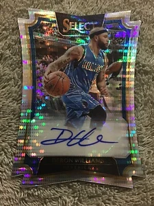 2016-17 Panini Select DERON WILLIAMS Pulsar Prizm Autogramm #/35 Mavericks - Bild 1 von 6
