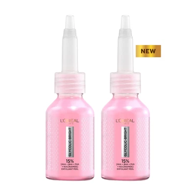 Loreal Glycolic Bright Exfoliant Peel​​ Anti-Dark Spots Bright Niacinamide 25ml - Image 1 of 4