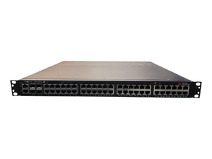 Brocade ICX 6430-48P ICX6430-48P 48x1GbE RJ45 PoE + 4x 1GbE SFP Port Switch - Picture 1 of 6