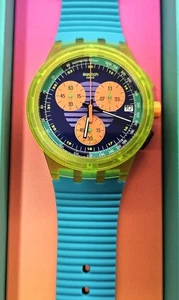 Swatch New Chrono 2024 - SUSJ404 - Neon Wave - NEU -  - Bild 1 von 3
