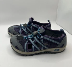 Chaco Kids Unisex Sandals Purple Gray Outcross Trail Size 12 Outdoor Hiking - Picture 1 of 6