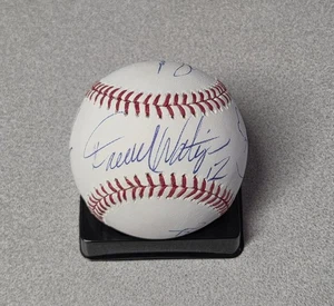 Darrell Waltrip Ricky Rudd Signed Baseball Rawlings OMLB Nascar Tide Drivers - Picture 1 of 7