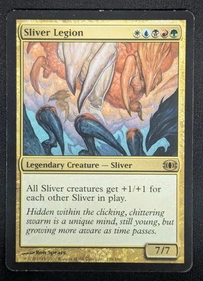 MTG Sliver Legion- DAMAGED -Future Sight Magic the Gathering Card # 158 - Image 1 of 4