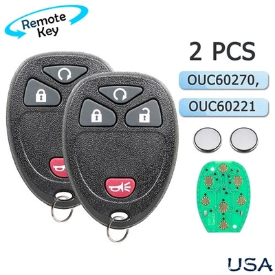 2 para Chevrolet Avalanche 2007 2008 2009 2010 2011 2012 2013 mando a distancia llavero Foto 1 de 4