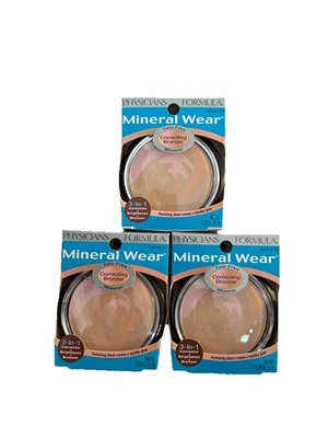 Physicians Formula Mineral Wear 7543 Talc Free Light Bronzer 3-in-1 NEW - Image 1 of 4