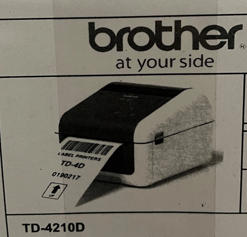 brother TD-4210D Etikettendrucker weiß, schwarz - OVP ink DHL - Bild 1 von 1