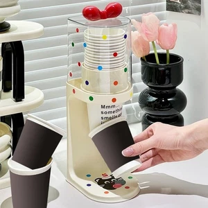 Plastic Paper Cup Dispenser No-drill Cup Dispenser Stand  Bathroom Use - Picture 1 of 9