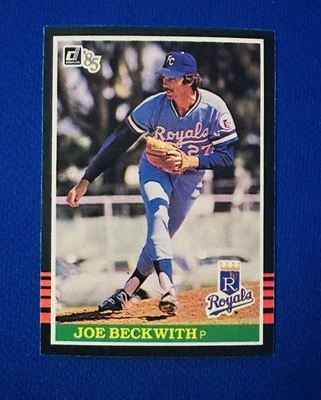 1985 DONRUSS #541 JOE BECKWITH KC ROYALS NM-MT or BETTER 1981 WS CHAMP (DODGERS) - Image 1 of 2