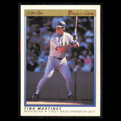 Tino Martinez #76 1991 O-Pee-Chee Premier Seattle Mariners Baseball Card MLB NM - Image 1 of 3