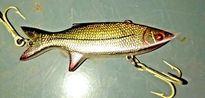 Muñeca Pez Vibrador CrankBait Señuelo de Pesca Dorado Cromo Plata Un Golpe Payaso - Imagen 1 de 17