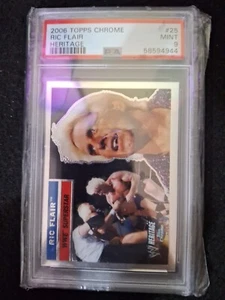 2006 Topps Chrome WWE Ric Flair Heritage #25 PSA 9 MINT HOF "The Nature Boy" - Foto 1 di 4