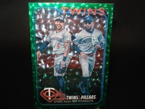 2024 Topps Update Baseball Green Crackle Foilboard #US289 TWIN PILLARS 247/499 - Picture 1 of 1
