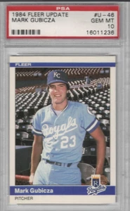 1984 Fleer Update #U-46 Mark Gubicza PSA 10 Royals Hof RC - Bild 1 von 2