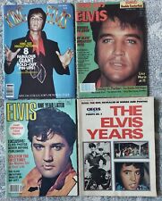 Lot of 4 Elvis Presley Magazines Photos Stories Pin-Ups Collectors Memorabilia