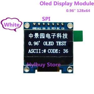 0.96" I2C IIC SPI Serial 128X64 White OLED LCD LED Display Module for Arduino - Picture 1 of 4