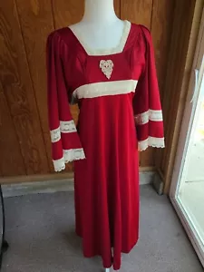 Maxi Vestido Boho Vintage Años 60, Mangas Campana, Estilo Pradera - Imagen 1 de 12