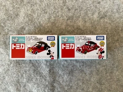 TOMICA Disney Motors Dream Star Birthday Edition 2021 Mickey and Minnie Set - Image 1 of 4