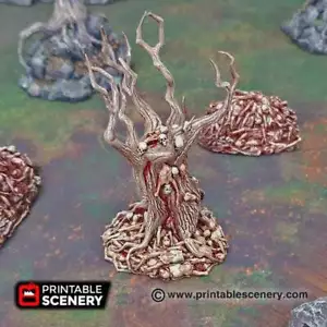 Árboles de sangre - 28 mm 32 mm 40 mm paisaje imprimible Shadowfey Wilds terreno Wargaming - Imagen 1 de 5