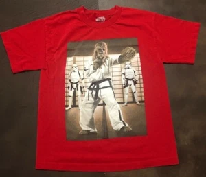 Vintage Star Wars Grafik Chewbacca Kampfsport rot T-Shirt Größe Jugend XL - Bild 1 von 4