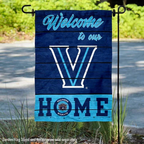 Villanova Wildcats Welcome To Our Home Garden Flag and Yard Banner Cover