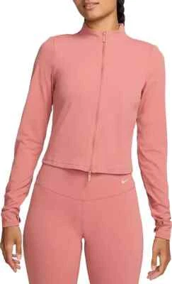 Camiseta de mujer Nike Zenvy Dri-FIT cremallera completa manga larga rosa FV7423 XL $95 ajuste ajustado Foto 1 de 4