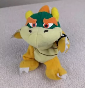 Peluche vintage BD&A Mario Brothers Bowser Beanbag 7 pollici etichetta tush raro gioco - Foto 1 di 4
