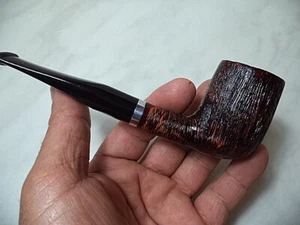  PIPA PIPE PFEIFE NERONE MADE IN ITALY PETTINATA  RUSTIC FINISH TIPO 5 NUOVA - Picture 1 of 6