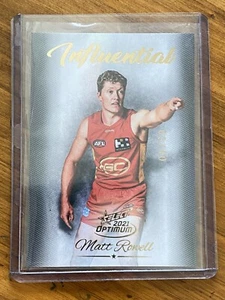 2021 Select Optimum INFLUENTIAL Matthew Rowell #03/40 - Picture 1 of 3