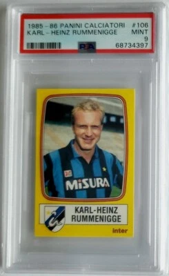 1985-86 Panini Calciatori Karl Heinz Rummenigge #106 PSA 9 - Image 1 of 2