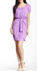 Jessica Simpson Purple Front Tie Dress Size 8 - Picture 1 of 15