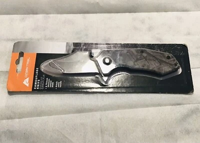 NEW Ozark Trail Camouflage Knife 2.75" Titanium Coated Blade 4" Camo Handle - Image 1 of 4