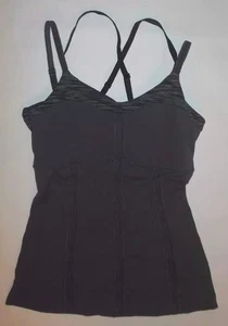 LULULEMON POSA CENTRATA SERBATOIO CARBONE YOGA PILATES SPIN CORSA PALESTRA DANZA SALA 4 - Foto 1 di 6