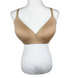 Calvin Klein Bra Women Large Light Nude Padded Wireless Smooth T-Shirt Bra - Picture 1 of 10