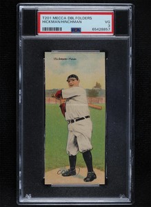 1911 Mecca Double Folders T201 Charles Hickman Harry Hinchman PSA 3