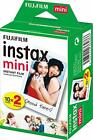 Fujifilm Instax Mini Instant Film, 2x 10 Blatt (20 Blatt) Weiß für Mini 8, 9, 11