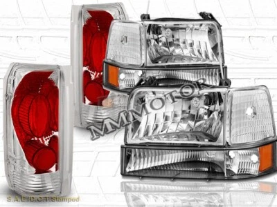 92-96 FORD BRONCO F-150 / 250 / 350 FAROS ESQUINEROS PARACHOQUES LUCES + LUCES TRASERAS Foto 1 de 4