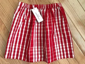 NWT Vineyard Vines Girls Multi Scale Gingham Skirt Tomato Check $65 (6H) - Picture 1 of 2