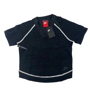Nike Black Mesh Womens S/S T Shirt Size Small NWT 60$ - Picture 1 of 5
