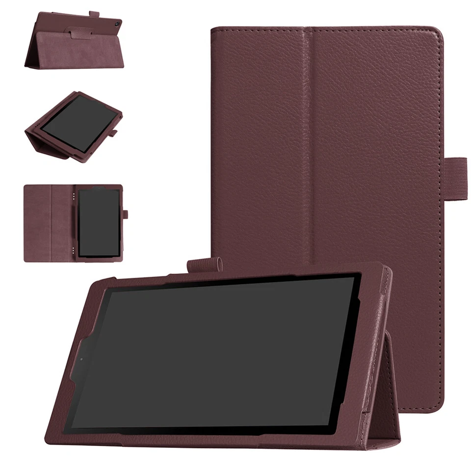 Funda de cuero PU con soporte tipo folio para Amazon Fire HD 7 8 10 Plus 8/9/10/11/12 Foto 1 de 4