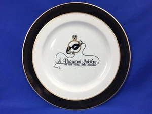 SYRACUSE RESTAURANT WARE 1985 Hotel Ezra Cornell 60 DIAMOND JUBILEE Dinner Plate - Picture 1 of 5