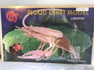 Lobster Wood Craft Model CHJ CX611 Kit Children Kid's - Picture 1 of 2