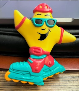 Vintage 1993 Carl's Jr. Rollerblade 4" Happy Star Figure Skate Skating Toy - Picture 1 of 2