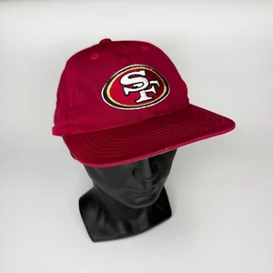 Gorra de colección Annco San Francisco 49ers Snapback roja NFL años 90 usada - Imagen 1 de 5